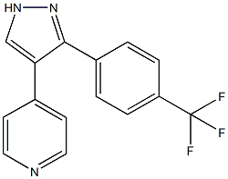 4-{3-[4-(TRIFLUOROMETHYL)PHENYL]-1H-PYRAZOL-4-YL}PYRIDINE CAS#: 396129-66-1