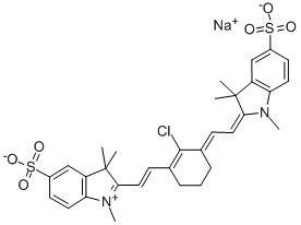 3H-INDOLIUM, 2-[2-[2-CHLORO-3-[(1,3-DIHYDRO-1,3,3-TRIMETHYL-5-SULFO-2H-INDOL-2-YLIDENE)ETHYLIDENE]-1-CYCLOHEXEN-1-YL]ETHENYL]-1,3,3-TRIMETHYL-5-SULFO-, INNER SALT, SODIUM SALT CAS#: 328064-20-6