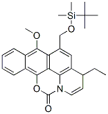 3H,12H-Benzo[h]quino[1,8,7-cde][1,3]benzoxazin-12-one,  5-[[[(1,1-dimethylethyl)dimethylsilyl]oxy]methyl]-3-ethyl-6-methoxy-  (9CI) CAS#: 174969-62-1
