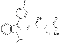 (+)-3R,5S-FLUVASTATIN SODIUM SALT CAS#: 155229-75-7
