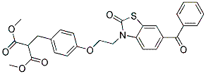 [[4-[2-(6-Benzoyl-2-oxo-3(2H)-benzothiazolyl)ethoxy]phenyl]methyl]-1,3-propanedioicaciddimethylester CAS#: 353280-43-0