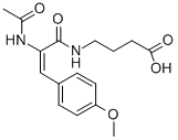 4-((2-(Acetylamino)-3-(4-methoxyphenyl)-1-oxo-2-propenyl)amino)butanoi c acid CAS#: 172798-51-5