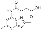 4-((2,5-Dimethylpyrazolo(1,5-a)pyrimidin-7-yl)amino)-4-oxobutanoic aci d CAS#: 171088-81-6