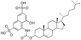 4-(((3-cholesteryloxy)carbonyl)amino)-5-hydroxy-2,7-naphthalenedisulfonic acid CAS#: 158721-72-3