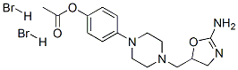 [4-[4-[(2-amino-4,5-dihydro-1,3-oxazol-5-yl)methyl]piperazin-1-yl]phen yl] acetate dihydrobromide CAS#: 145204-19-9