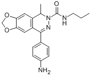(+/-)-4-(4-AMINOPHENYL)-1,2-DIHYDRO-1-METHYL-2-PROPYLCARBAMOYL-6,7-METHYLENEDIOXYPHTHALAZINE CAS#: 173952-44-8