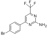 4-(4-BROMOPHENYL)-6-(TRIFLUOROMETHYL)-2-PYRIMIDINYLAMINE CAS#: 327098-68-0