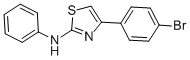 4-(4-Bromophenyl)-N-phenyl-2-thiazolamine CAS#: 42056-77-9