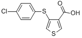 4-[(4-CHLOROPHENYL)THIO]THIOPHENE-3-CARBOXYLIC ACID CAS#: 149609-86-9