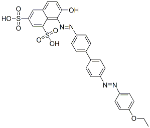 4-(4-Ethoxyphenylazo)-4'-(2-hydroxy-6,8-disulfo-1-naphthylazo)diphenyl CAS#: 172305-00-9