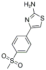 4-(4-METHANESULFONYL-PHENYL)-THIAZOL-2-YLAMINE CAS#: 383131-95-1