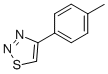 4-(4-METHYLPHENYL)-1,2,3-THIADIAZOLE CAS#: 40753-14-8