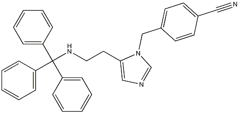 4-((5-(2-(tritylamino)ethyl)-1H-imidazol-1-yl)methyl)benzonitrile CAS#: 327160-08-7