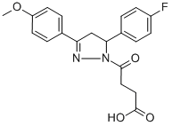 4-[5-(4-FLUORO-PHENYL)-3-(4-METHOXY-PHENYL)-4,5-DIHYDRO-PYRAZOL-1-YL]-4-OXO-BUTYRIC ACID CAS#: 337482-93-6