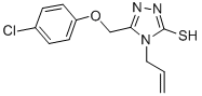 4-ALLYL-5-[(4-CHLOROPHENOXY)METHYL]-4H-1,2,4-TRIAZOLE-3-THIOL CAS#: 333767-06-9