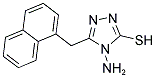 4-AMINO-5-NAPHTHALEN-1-YLMETHYL-4H-[1,2,4]TRIAZOLE-3-THIOL CAS#: 151297-83-5
