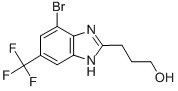 4-BROMO-2-(3-HYDROXYPROPYL)-6-(TRIFLUOROMETHYL)BENZIMIDAZOLE CAS#: 175135-16-7