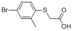 (4-BROMO-2-METHYL-PHENYLSULFANYL)-ACETIC ACID CAS#: 42943-68-0