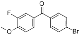 4-BROMO-3-FLUORO-4'-METHOXYBENZOPHENONE CAS#: 161581-93-7