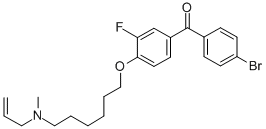 (4-BROMOPHENYL)[3-FLUORO-4-[[6-(METHYL-2-PROPENYLAMINO)HEXYL]OXY]PHENYL]-METHANONE CAS#: 161582-11-2
