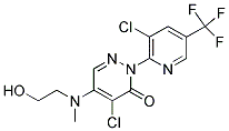 4-CHLORO-2-[3-CHLORO-5-(TRIFLUOROMETHYL)-2-PYRIDINYL]-5-[(2-HYDROXYETHYL)(METHYL)AMINO]-3(2H)-PYRIDAZINONE CAS#: 338399-91-0