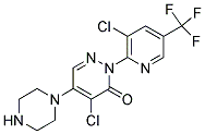 4-CHLORO-2-[3-CHLORO-5-(TRIFLUOROMETHYL)-2-PYRIDINYL]-5-PIPERAZINO-3(2H)-PYRIDAZINONE CAS#: 338399-95-4