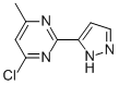4-CHLORO-(3-PYRAZOLYL)-6-METHYL PYRIMIDINE CAS#: 166197-06-4