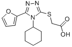 (4-CYCLOHEXYL-5-FURAN-2-YL-4 H-[1,2,4]TRIAZOL-3-YLSULFANYL)-ACETIC ACID CAS#: 337487-27-1