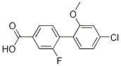 4'-Chloro-2-fluoro-2'-Methoxy-[1,1'-biphenyl]-4-carboxylic acid CAS#: 1261970-23-3