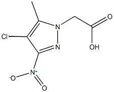 (4-Chloro-5-methyl-3-nitro-1H-pyrazol-1-yl)acetic acid CAS#: 351996-53-7