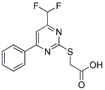 (4-DIFLUOROMETHYL-6-PHENYL-PYRIMIDIN-2-YLSULFANYL)-ACETIC ACID CAS#: 333429-71-3