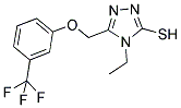 4-ETHYL-5-([3-(TRIFLUOROMETHYL)PHENOXY]METHYL)-4H-1,2,4-TRIAZOL-3-YLHYDROSULFIDE CAS#: 383146-69-8