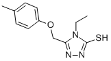 4-ETHYL-5-[(4-METHYLPHENOXY)METHYL]-4H-1,2,4-TRIAZOLE-3-THIOL CAS#: 335215-56-0