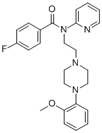 4-FLUORO-N-[2-[4-(2-METHOXYPHENYL)PIPERAZIN-1-YL]ETHYL]-N-PYRIDIN-2-YLBENZAMIDE CAS#: 155204-26-5