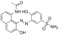4-Hydroxy-3-[[8-(acetylamino)-2-hydroxy-1-naphtyl]azo]benzenesulfonamide CAS#: 4472-49-5