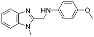 (4-METHOXY-PHENYL)-(1-METHYL-1 H-BENZOIMIDAZOL-2-YLMETHYL)-AMINE CAS#: 331851-41-3