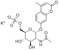 4-Methylumbelliferyl2-acetamido-2-deoxy-a-D-glucopyranoside-6-O-sulfatepotassiumsalt CAS#: 154639-35-7