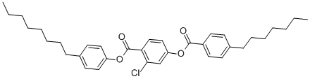 4-OCTYLPHENYL 2-CHLORO-4-(4-HEPTYLBENZOYL-OXY)BENZOATE CAS#: 41161-57-3