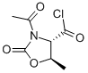 4-Oxazolidinecarbonyl chloride, 3-acetyl-5-methyl-2-oxo-, (4S-trans)- (9CI) CAS#: 171563-11-4