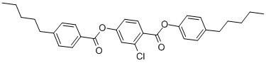 4-PENTYLPHENYL 2-CHLORO-4-(4-PENTYLBENZOYLOXY)BENZOATE CAS#: 41161-53-9