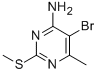 4-PYRIMIDINAMINE, 5-BROMO-6-METHYL-2-(METHYLTHIO)- CAS#: 165946-79-2