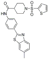 4-PiperidinecarboxaMide, N-[4-(6-Methyl-2-benzothiazolyl)phenyl]-1-(2-thienylsulfonyl)- CAS#: 326866-17-5