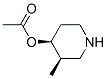 4-Piperidinol,3-methyl-,acetate(ester),(3R,4S)-(9CI) CAS#: 374067-63-7