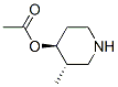 4-Piperidinol,3-methyl-,acetate(ester),(3S,4S)-(9CI) CAS#: 373604-40-1