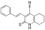 4-Quinolinecarbonitrile, 1,2,5,6,7,8-hexahydro-3-(2-phenylethenyl)-2-thioxo- CAS#: 383158-28-9
