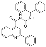 4-Quinolinecarboxamide, N-(((diphenylmethyl)amino)carbonyl)-2-phenyl- CAS#: 171258-71-2