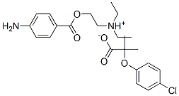 4-aminobenzoyloxyethyldiethylammonium 2-(4-chlorophenoxy)-2-methylpropionate CAS#: 42016-66-0