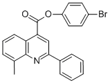 4-bromophenyl 8-methyl-2-phenyl-4-quinolinecarboxylate CAS#: 355421-41-9