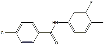 4-chloro-N-(3-fluoro-4-methylphenyl)benzamide CAS#: 328026-95-5