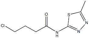 4-chloro-N-(5-methyl-1,3,4-thiadiazol-2-yl)butanamide CAS#: 392244-44-9